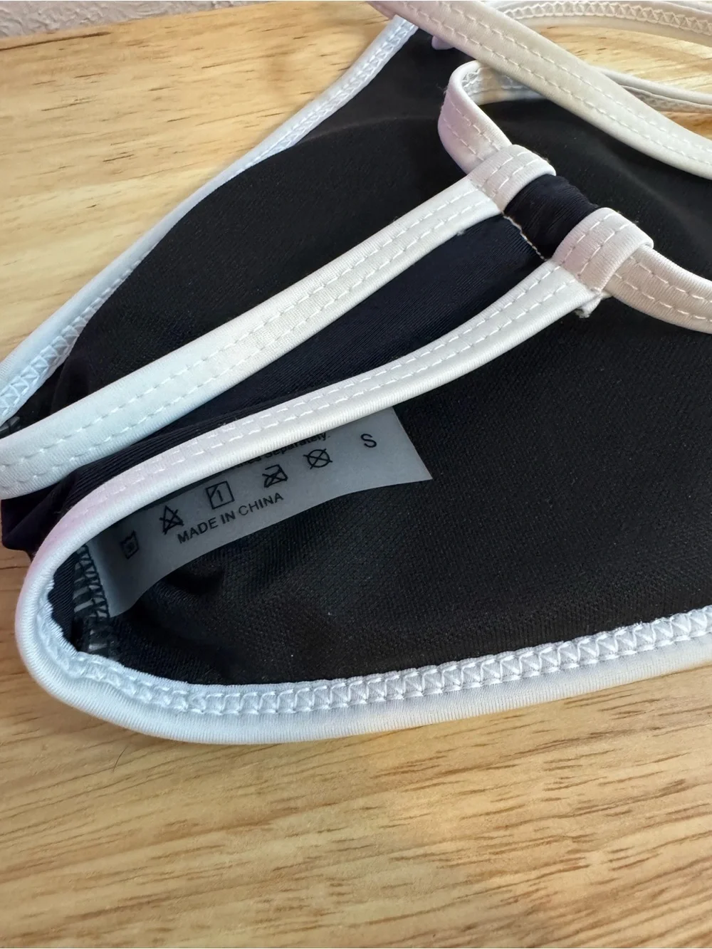 Black & White Color Block Mod High Hip Bikini